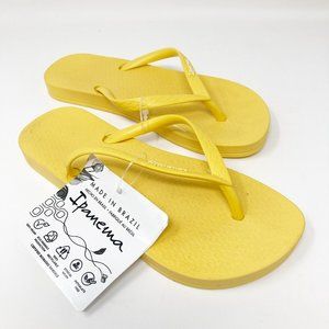Ipanema Kids Size 2 Ana Colors Yellow Thong Flip Flop Sandals